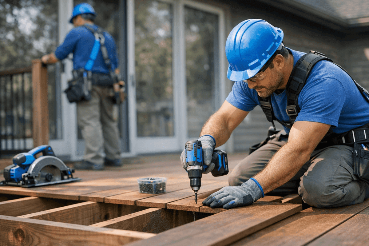Decking service by Shindo Trust Roofing