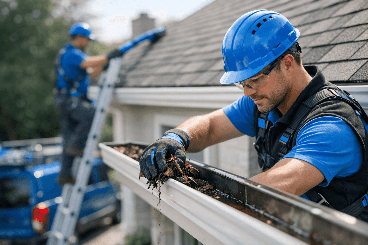 Gutter Cleaning service by Shindo Trust Roofing