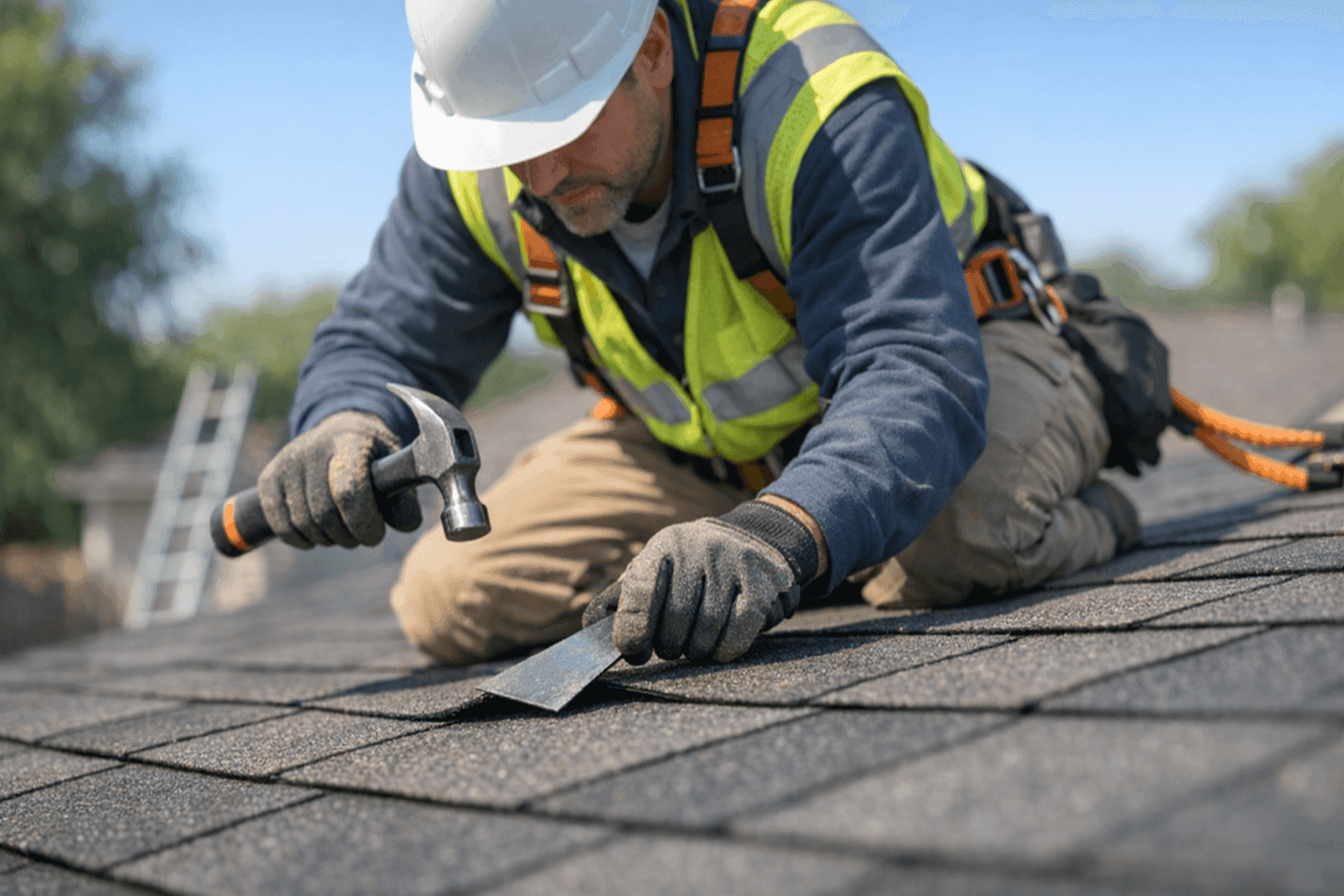 Visible roof damage and mold from neglected maintenance
